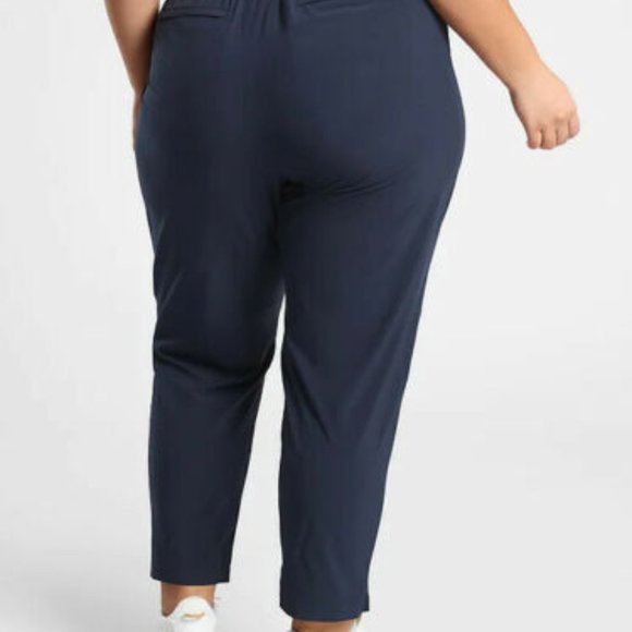 NWT Athleta Brooklyn Ankle Pants Navy Blue Women's Plus Size 26 H11522 - Picture 9 of 14